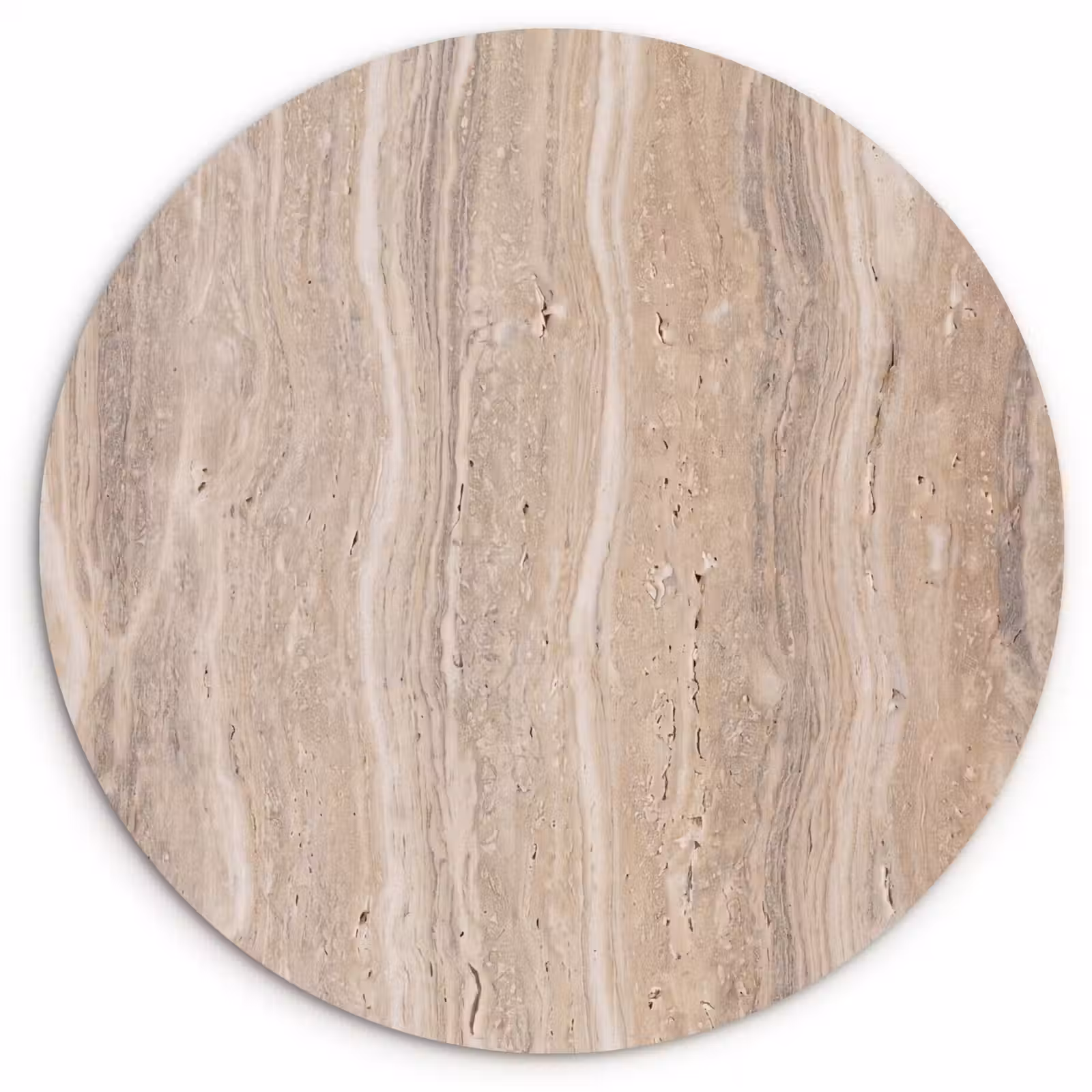 Muurcirkel - Steen - Patroon - Textuur - Natuurlijk - Beige — 1