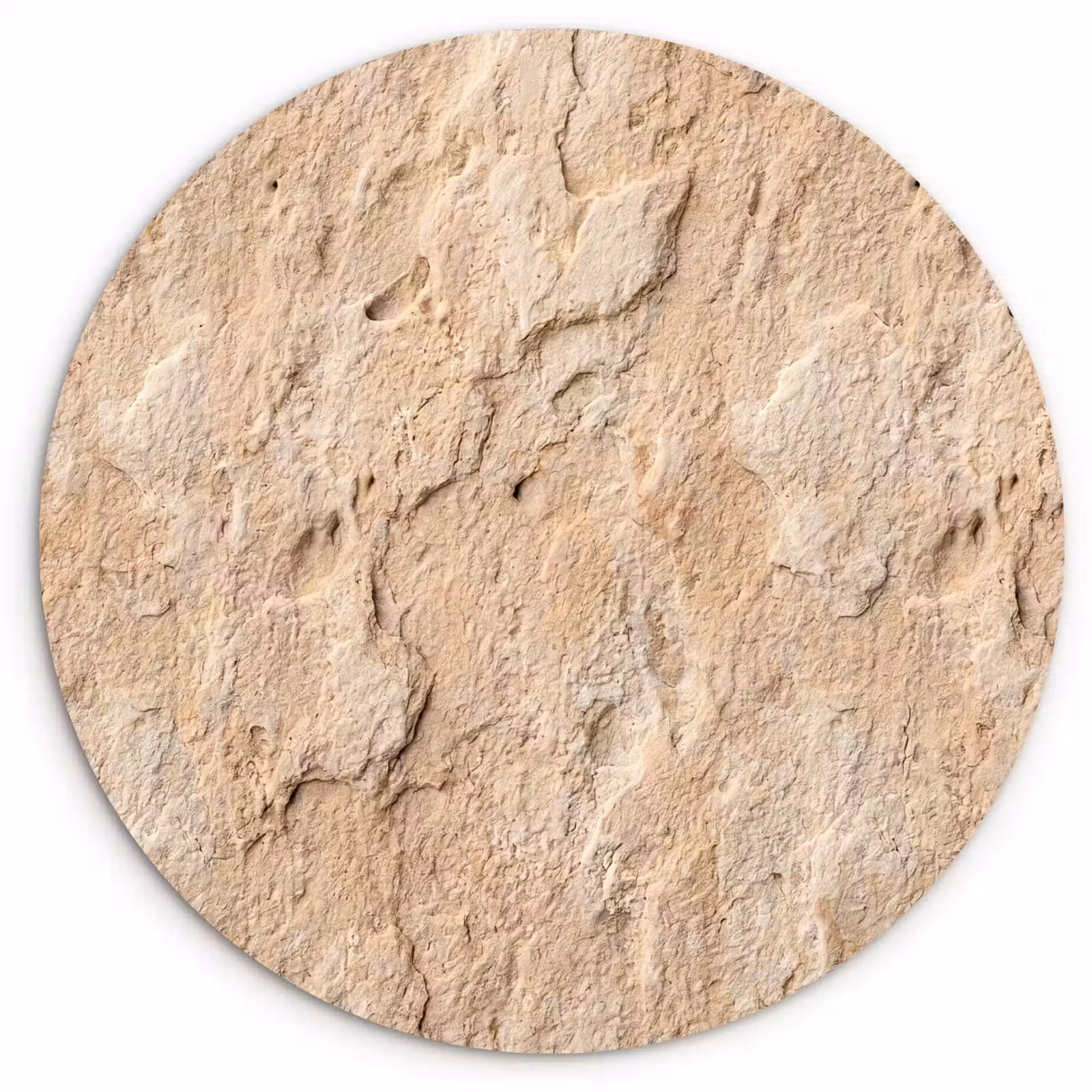 Muurcirkel - Textuur - Steen - Natuur - Beige — 1