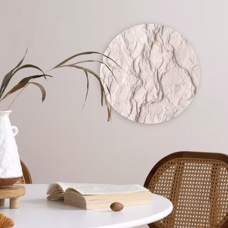 Muurcirkel - Rots - Structuur - Natuur - Beige - Abstract — 4