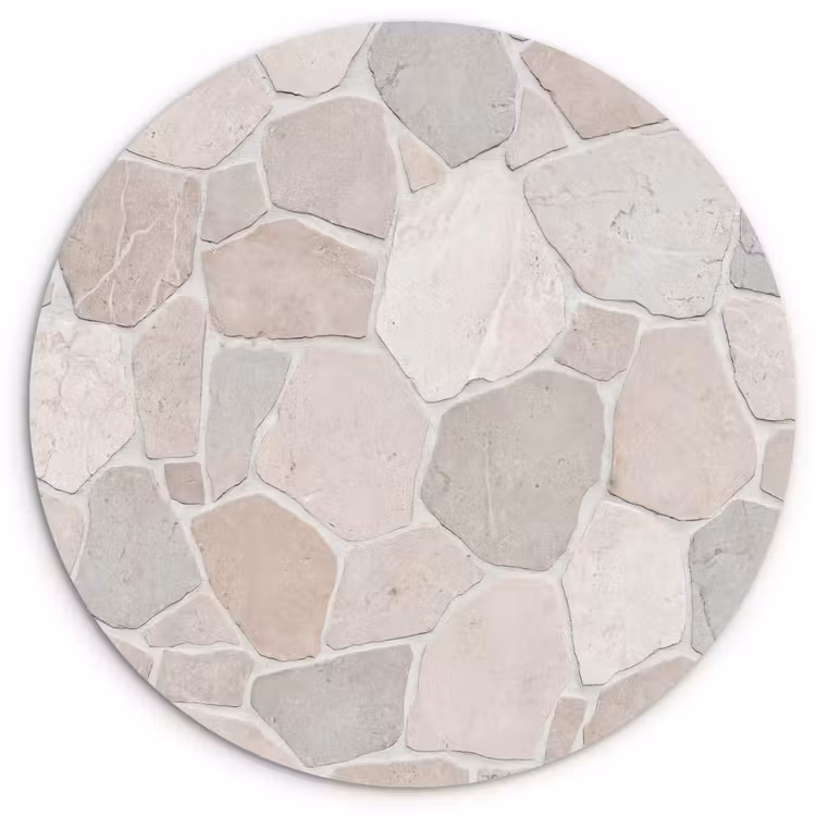 Muurcirkel - Steen - Patroon - Textuur - Beige — 1