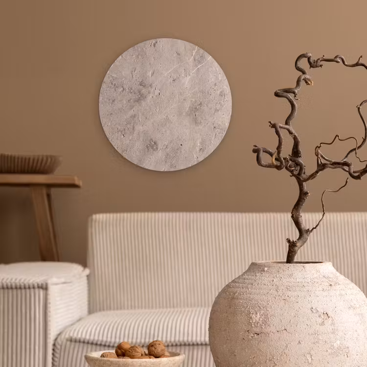 Muurcirkel - Textuur - Steen - Patroon - Rustiek - Beige — 2