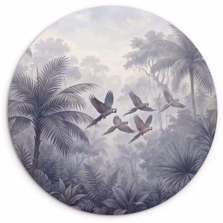 Muurcirkel - Vogel - Vliegend - Jungle - Vintage - Dieren — 1