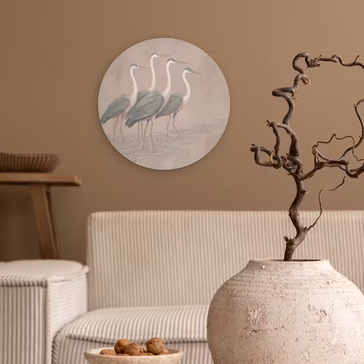 Muurcirkel - Vogel - Water - Natuur - Vintage — 2