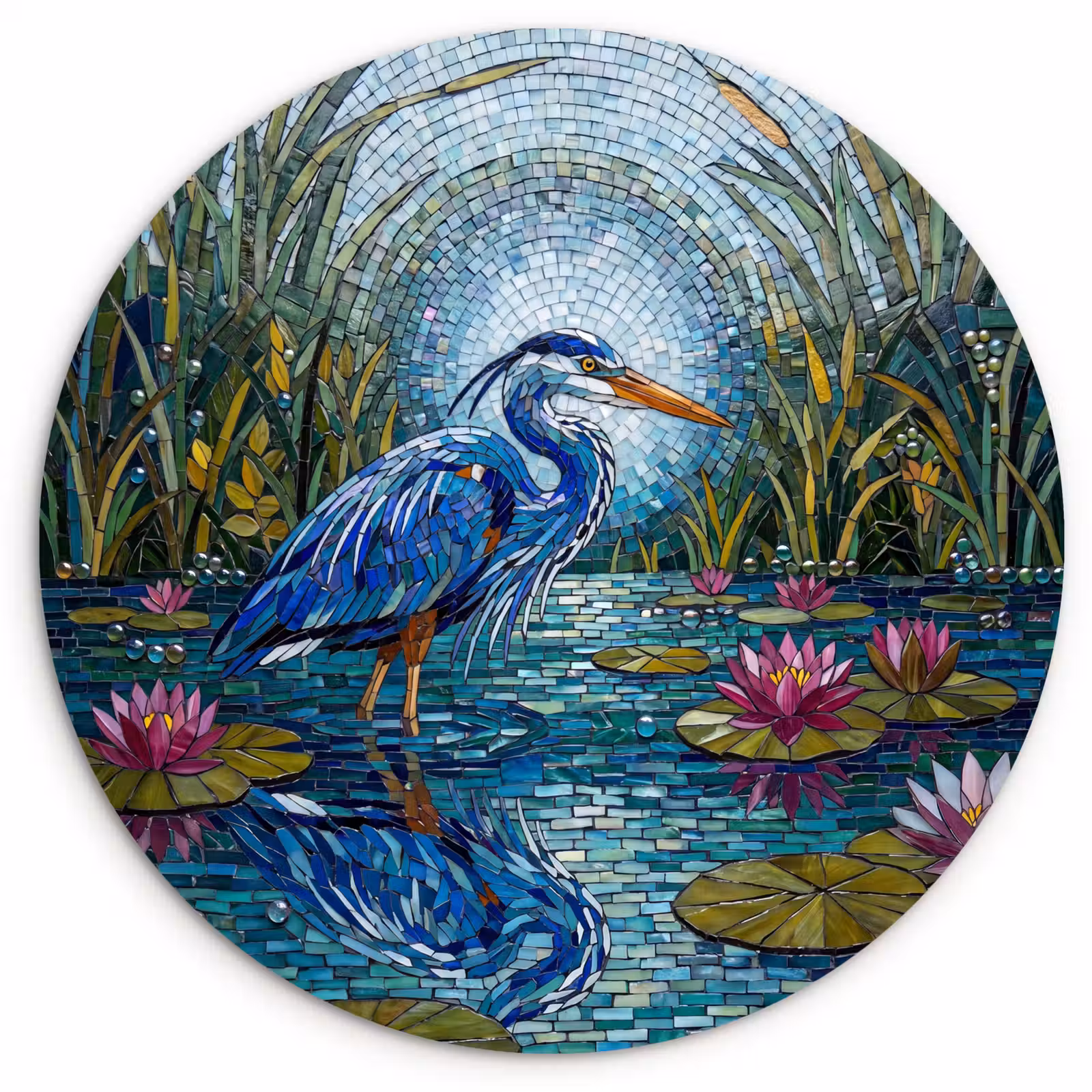 Muurcirkel - Vogel - Water - Natuur - Abstract - Blauw — 1