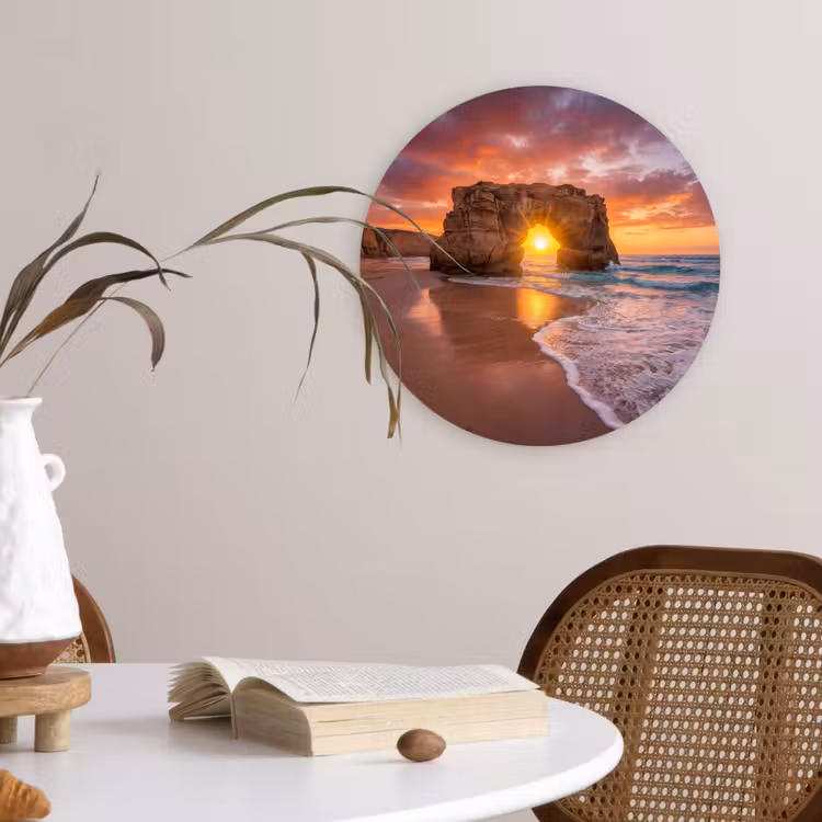 Muurcirkel - Kust - Rots - Zonsondergang - Zee - Natuur — 4