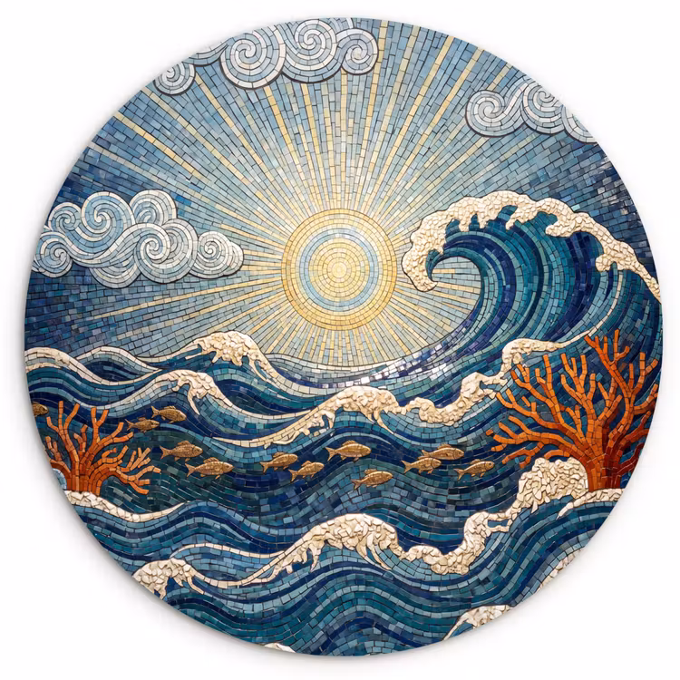Muurcirkel - Onderwater - Koraal - Vis - Natuur - Kunst — 1