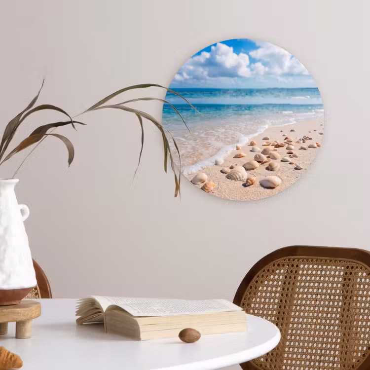 Muurcirkel - Schelpen - Strand - Natuur - Beige — 4