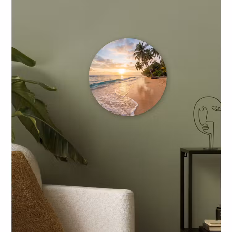 Muurcirkel - Strand - Zonsondergang - Tropisch - Natuur - Goud — 3