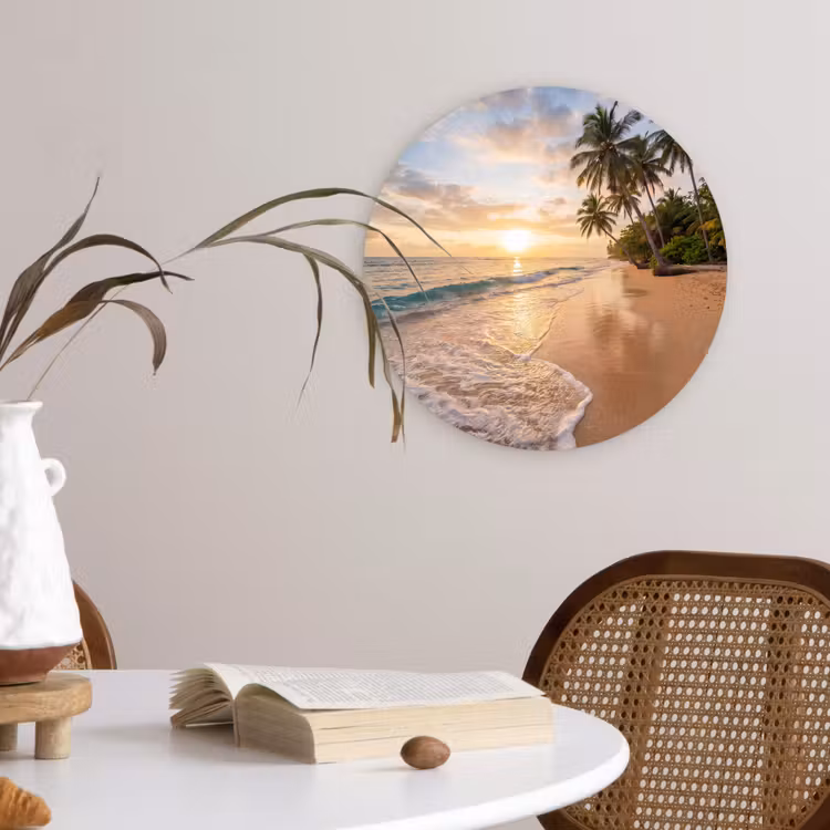 Muurcirkel - Strand - Zonsondergang - Tropisch - Natuur - Goud — 4