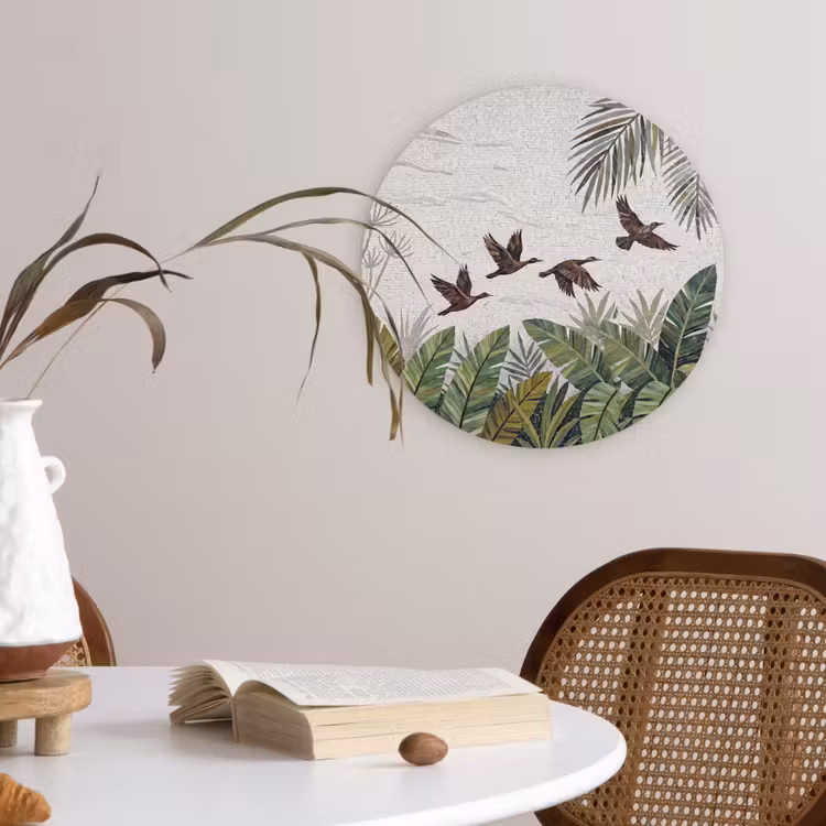 Muurcirkel - Vogel - Vliegend - Tropisch - Mozaïek - Groen — 4