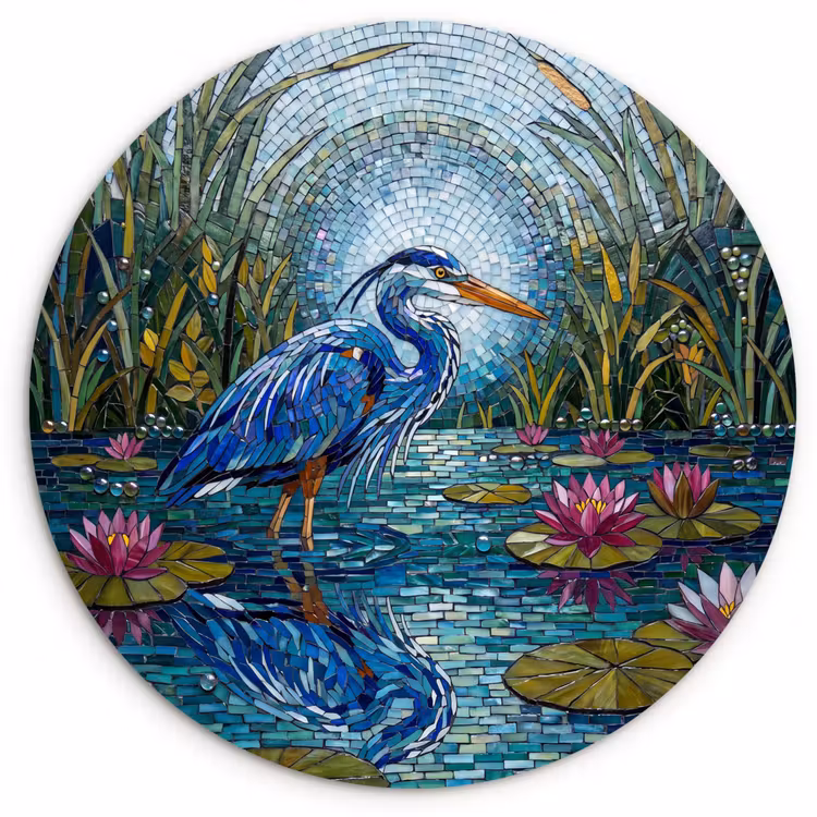 Muurcirkel - Vogel - Water - Natuur - Abstract - Blauw — 1