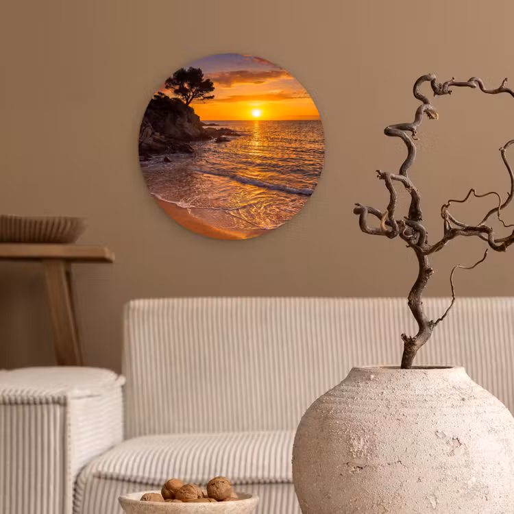 Muurcirkel - Zee - Kust - Zonsondergang - Natuur - Oranje — 2