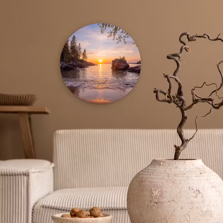 Muurcirkel - Zonsondergang - Kust - Water - Natuur - Oranje — 2
