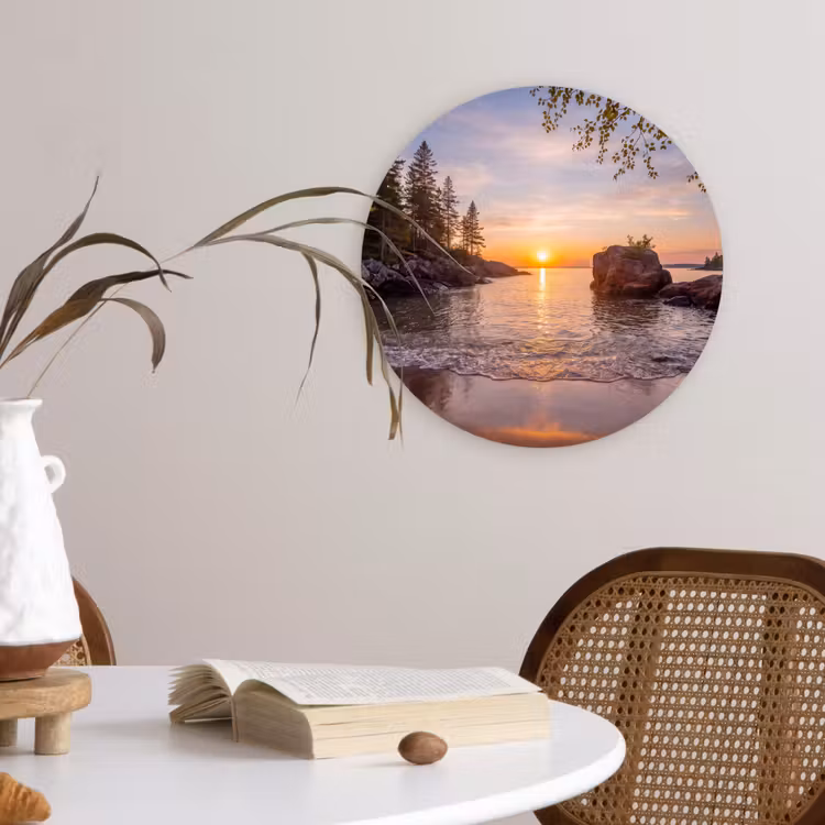 Muurcirkel - Zonsondergang - Kust - Water - Natuur - Oranje — 4