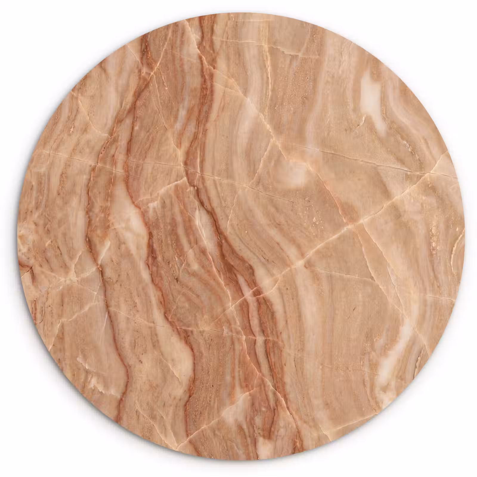 Muurcirkel - Marmer - Ader - Natuur - Abstract - Beige — 1