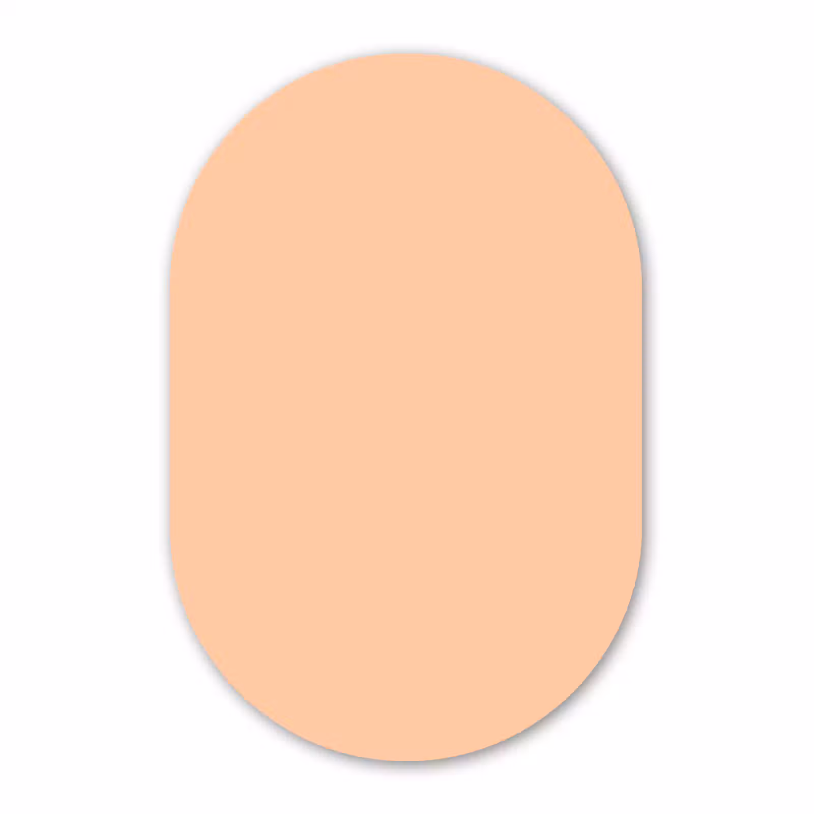 Muurovaal aluminium - Apricot - Blush - Nude — 1