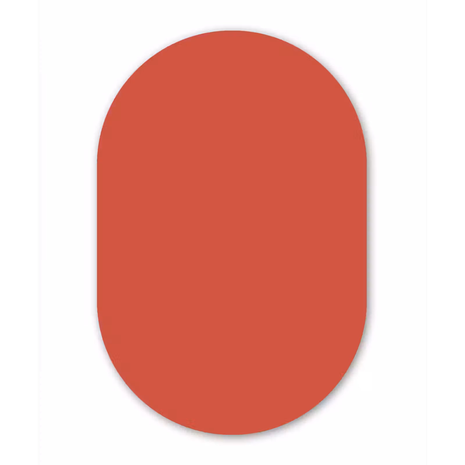 Muurovaal aluminium - Brick - Red - Rood — 1