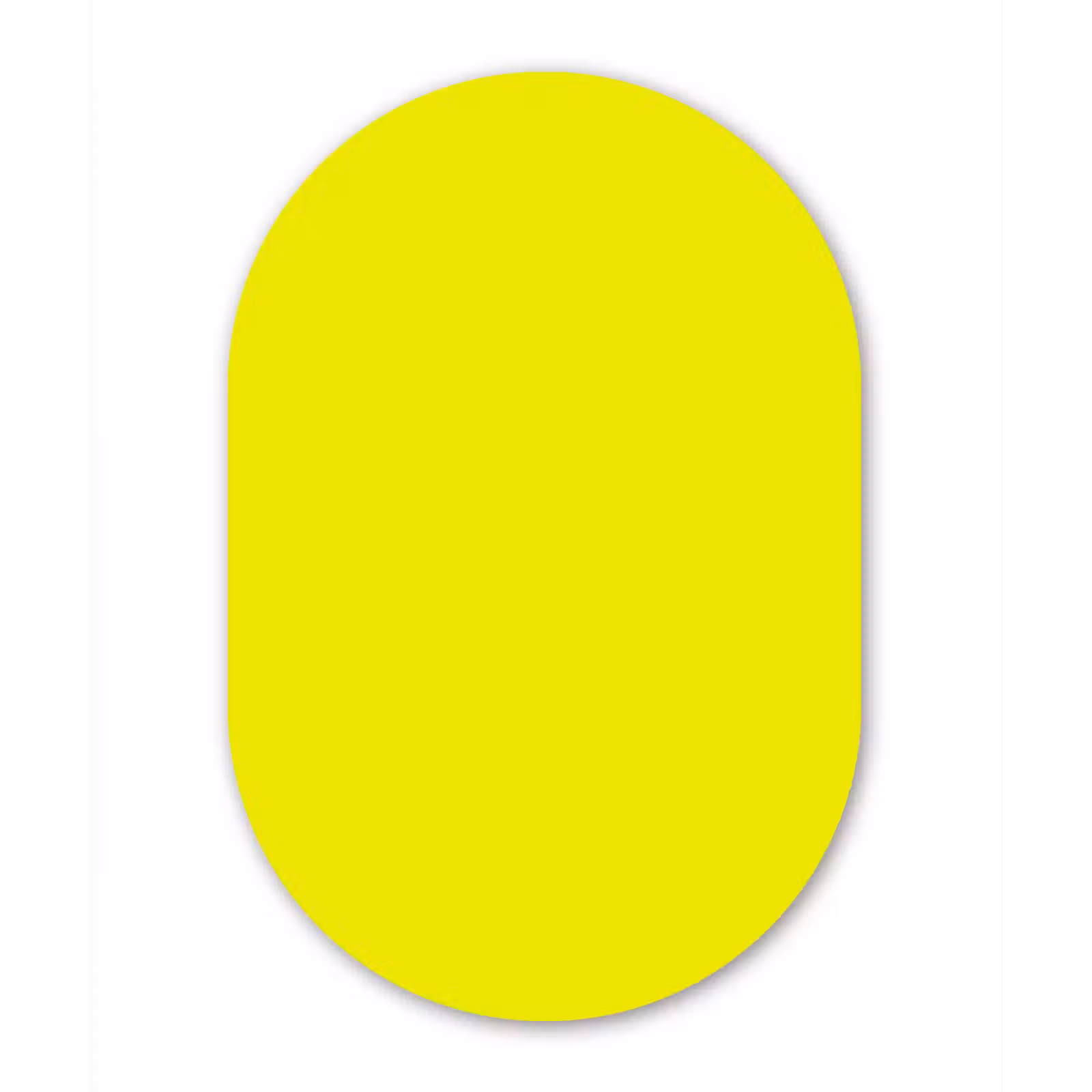 Muurovaal aluminium - Bright - Canary - Geel — 1