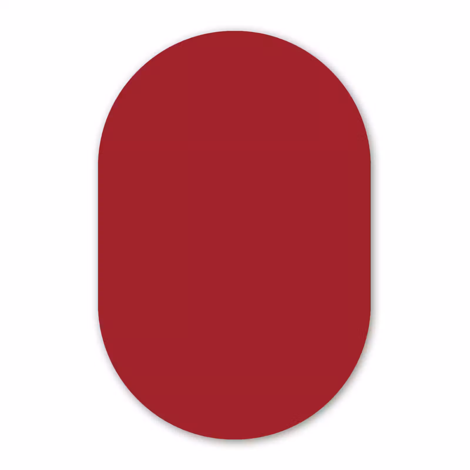 Muurovaal aluminium - Burgundy - Wine - Rood — 1