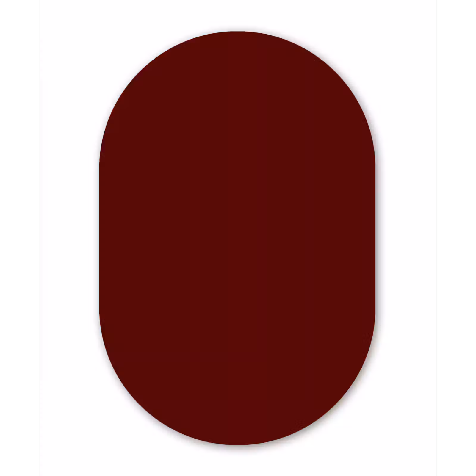 Muurovaal aluminium - Burnt - Mahogany - Rood — 1