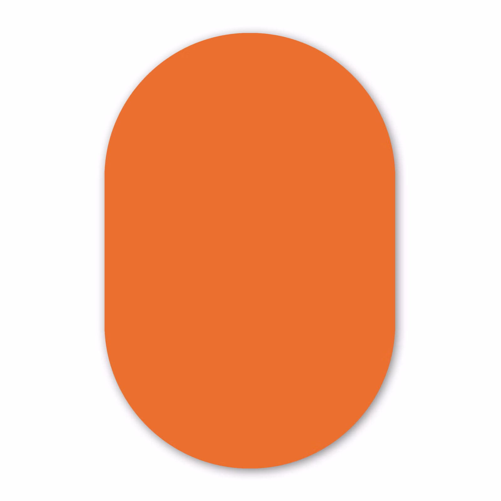 Muurovaal aluminium - Burnt - Sienna - Oranje — 1