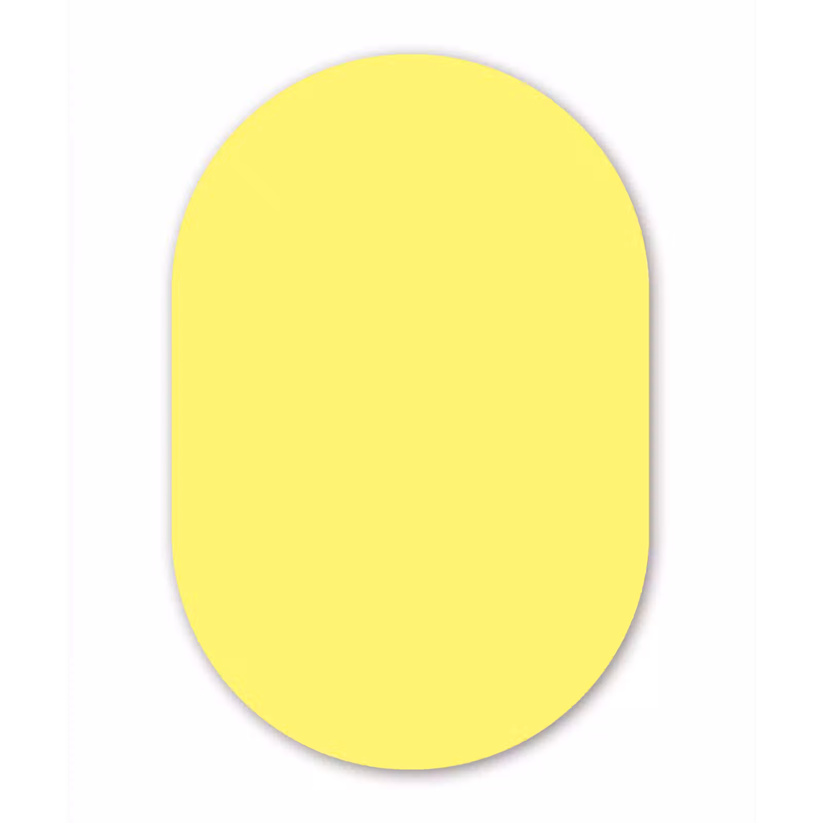 Muurovaal aluminium - Buttery - Beige - Geel — 1