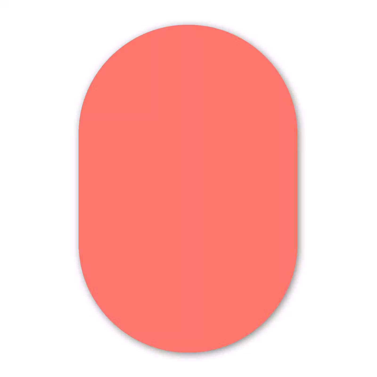 Muurovaal aluminium - Coral - Punch - Koraal — 1