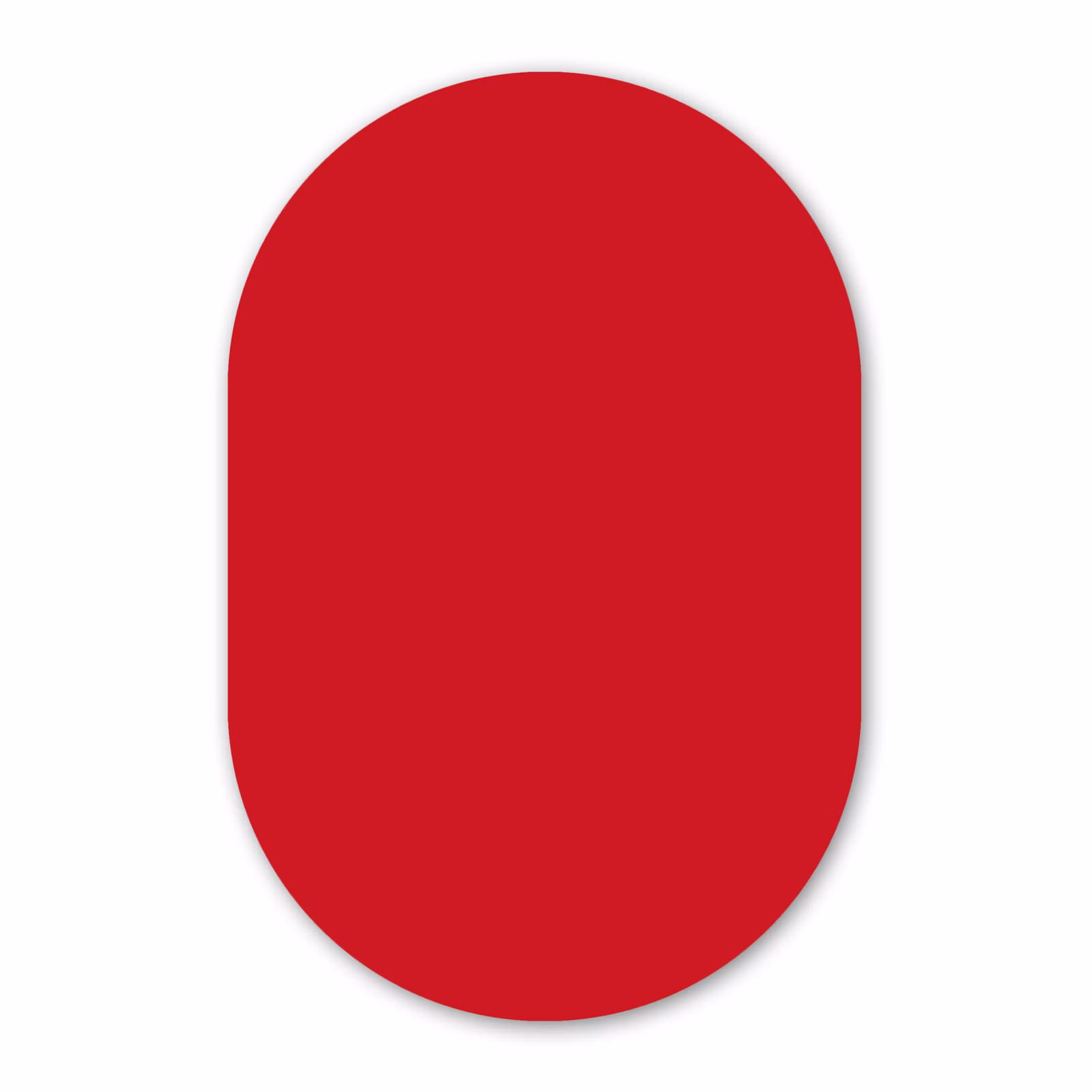 Muurovaal aluminium - Crimson - Velvet - Rood — 1