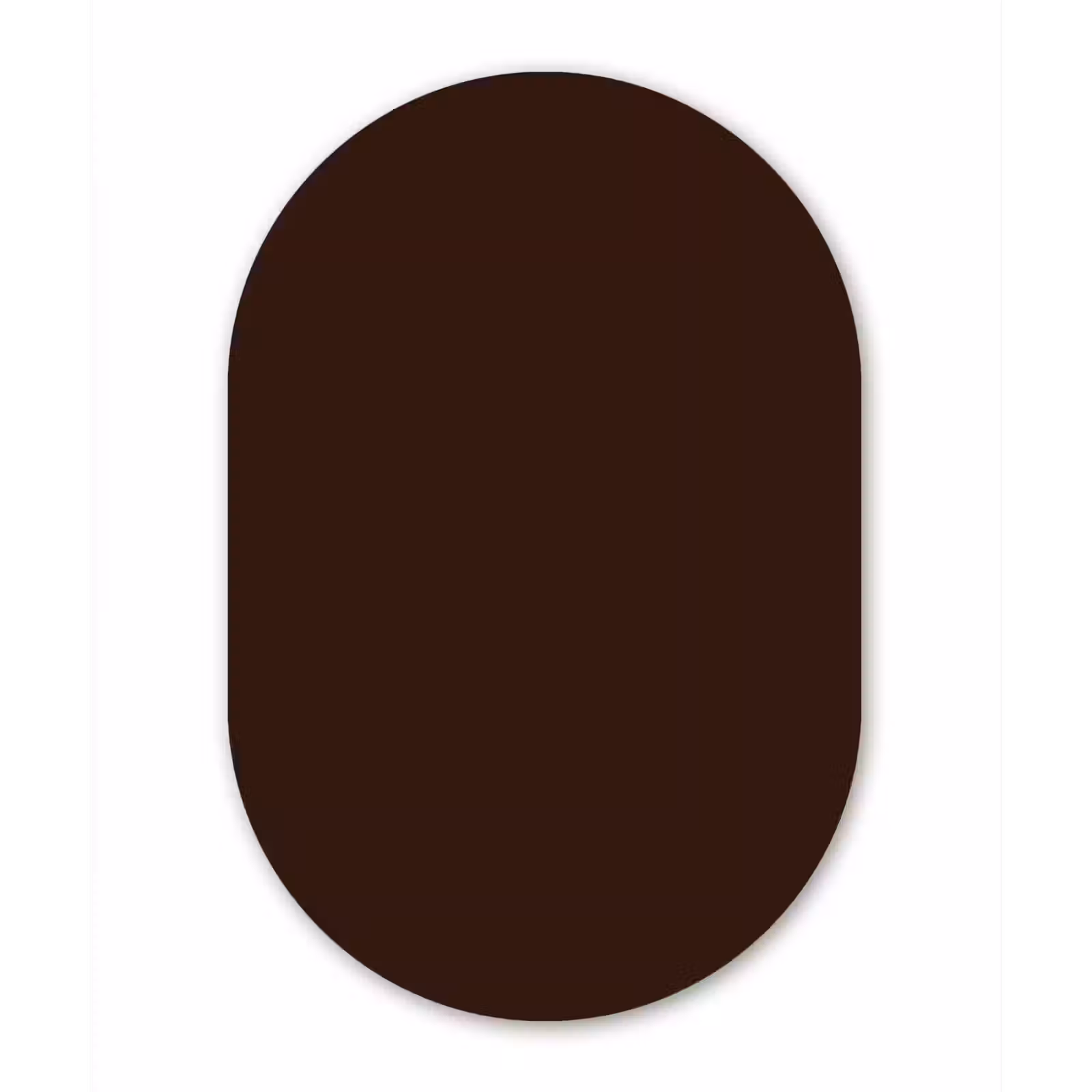 Muurovaal aluminium - Dark - Chocolate - Bruin — 1