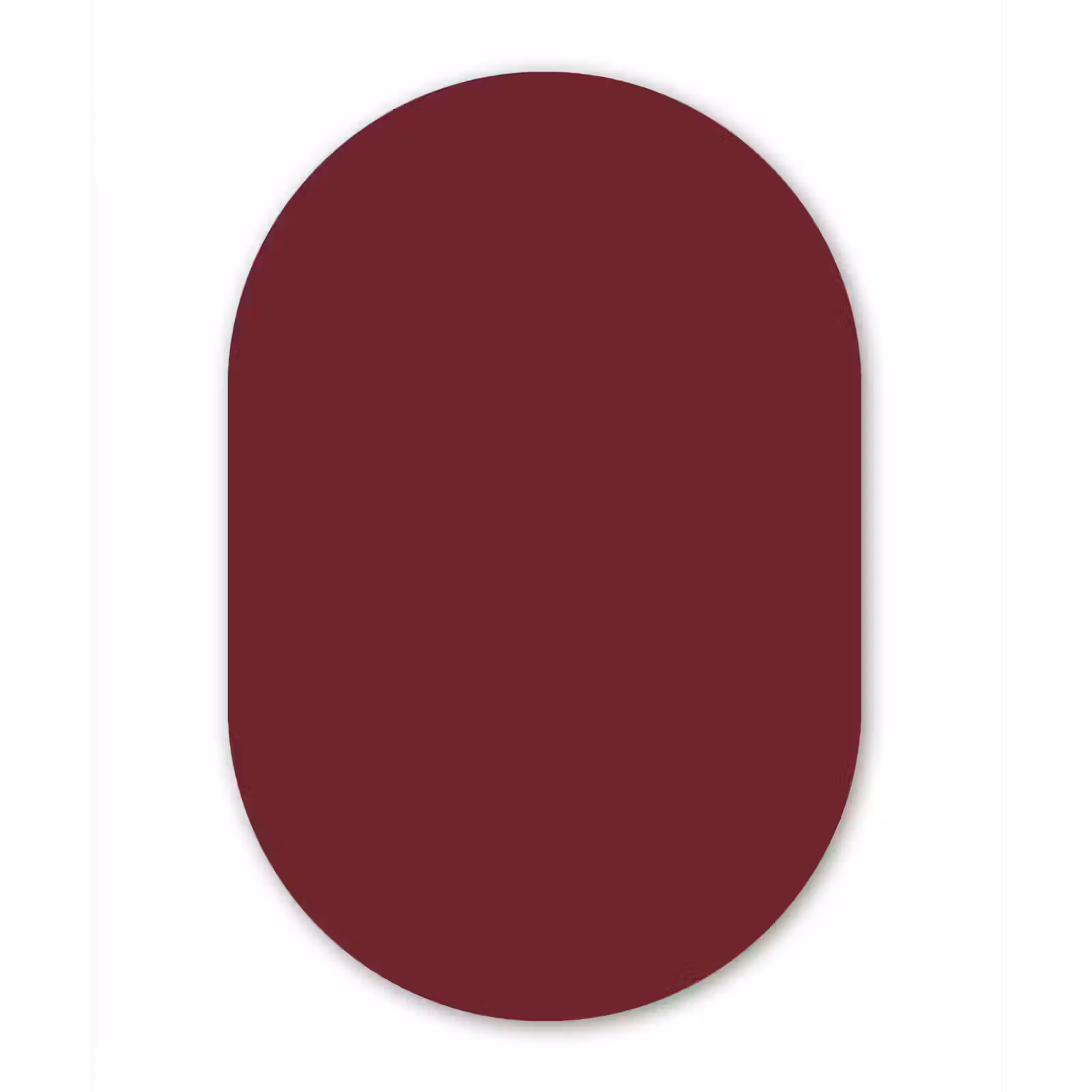 Muurovaal aluminium - Dark - Garnet - Rood — 1