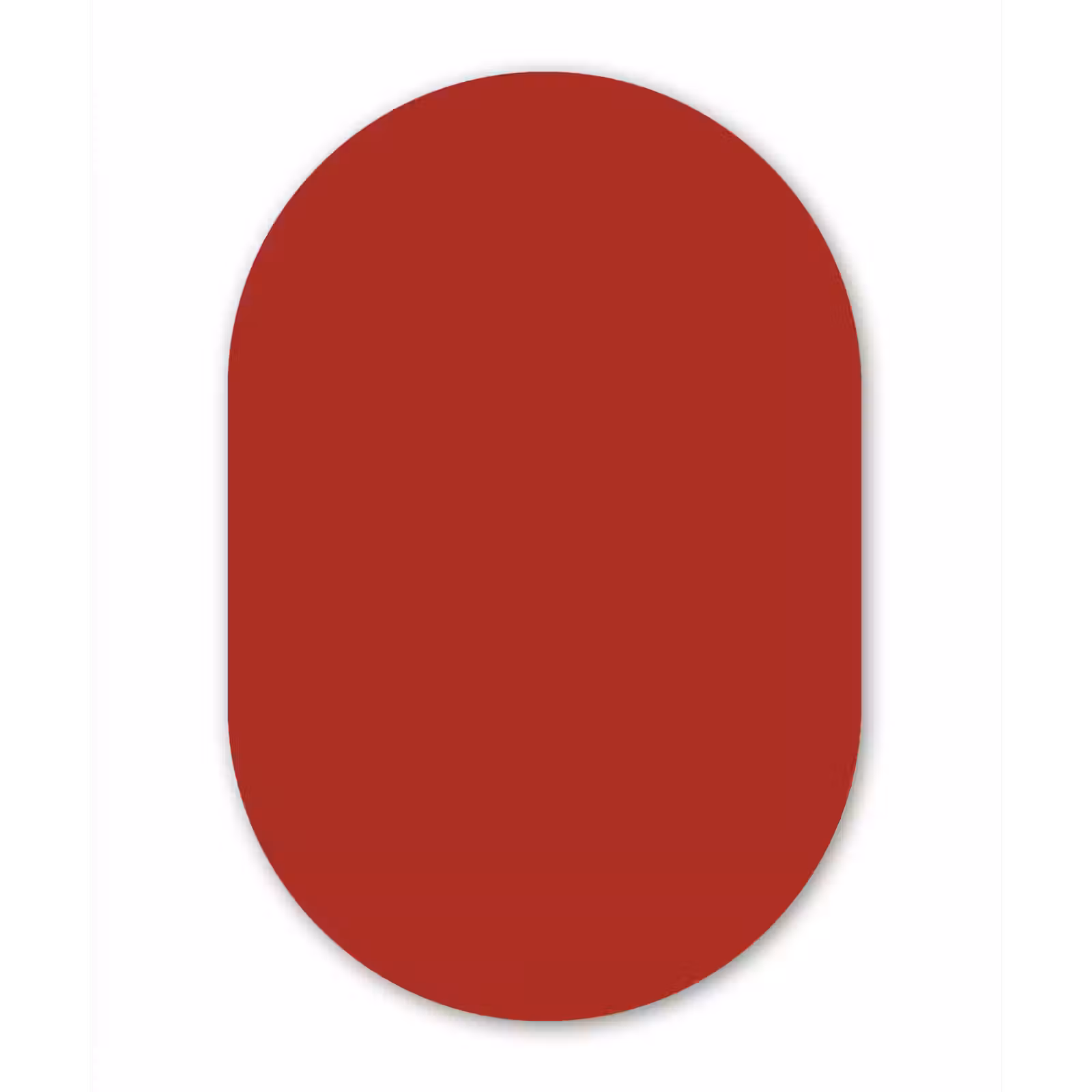 Muurovaal aluminium - Deep - Crimson - Rood — 1