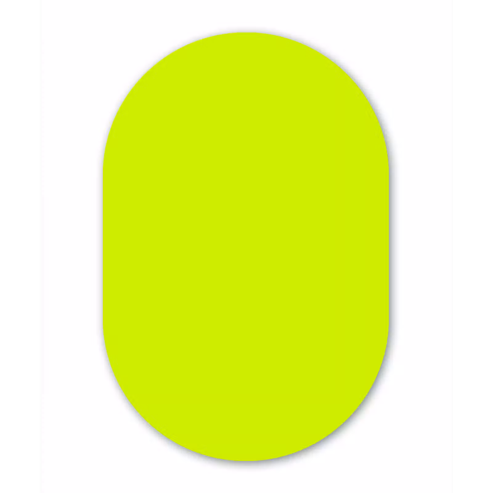Muurovaal aluminium - Electric - Lemon - Geel — 1