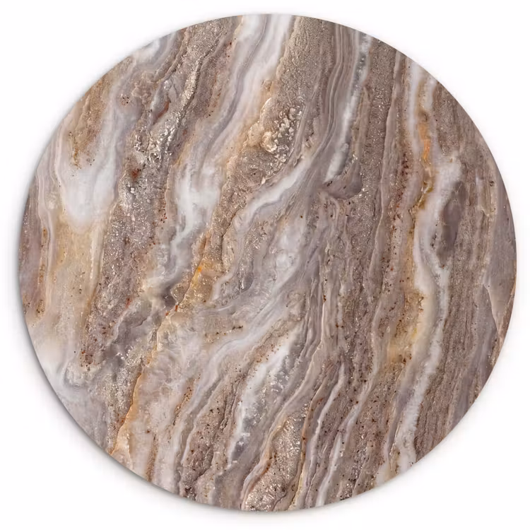 Muurcirkel - Textuur - Steen - Abstract - Beige — 1