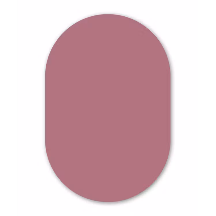 Muurovaal aluminium - Antique - Mauve - Roze — 1