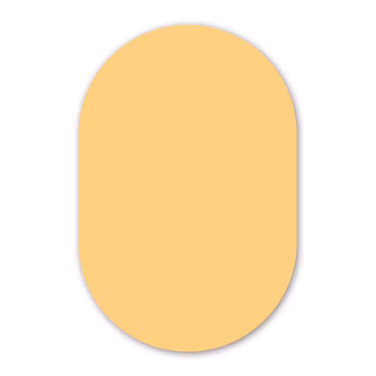 Muurovaal aluminium - Apricot - Ice - Oranje — 1