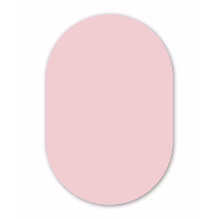 Muurovaal aluminium - Blush - Pink - Roze — 1