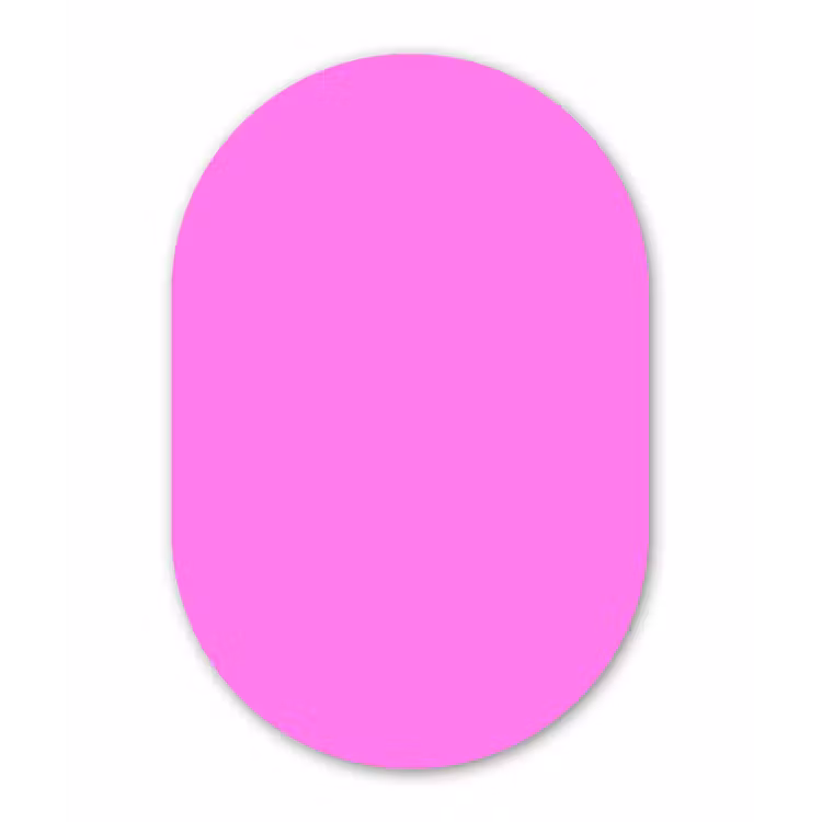 Muurovaal aluminium - Bright - Orchid - Roze — 1