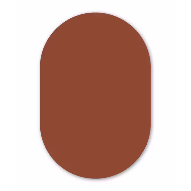 Muurovaal aluminium - Burnt - Mahogany - Terracotta — 1