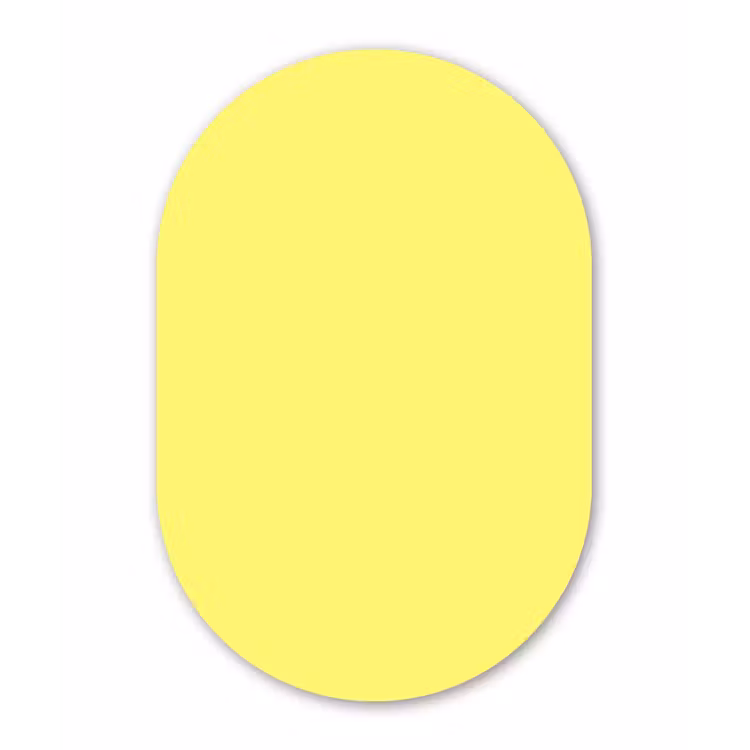 Muurovaal aluminium - Buttery - Beige - Geel — 1