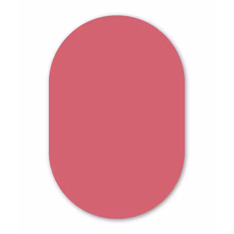 Muurovaal aluminium - Crimson - Rose - Roze — 1
