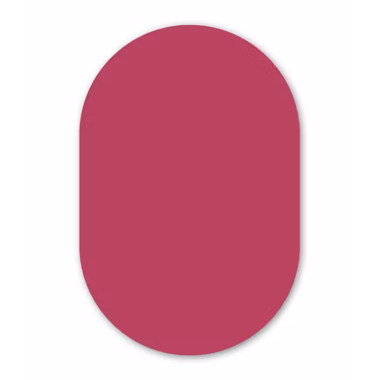 Muurovaal aluminium - Deep - Berry - Rood — 1