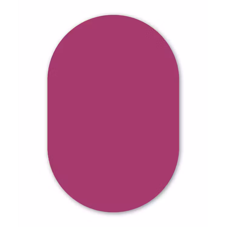Muurovaal aluminium - Deep - Magenta - Paars — 1