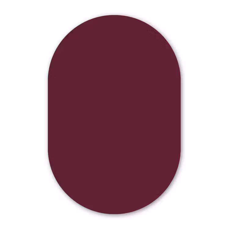 Muurovaal aluminium - Deep - Plum - Paars — 1