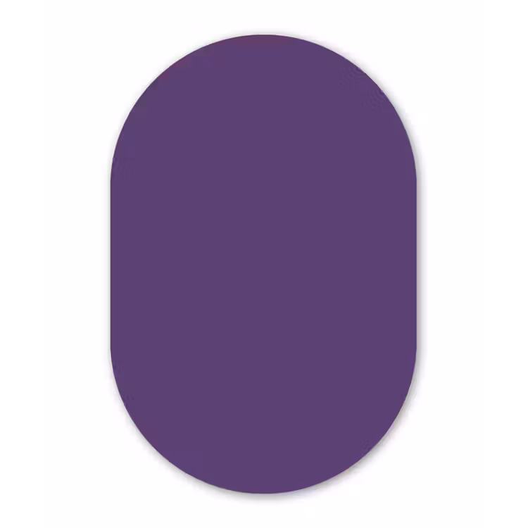 Muurovaal aluminium - Deep - Plum - Paars — 1