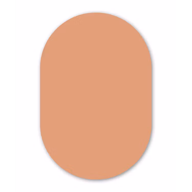 Muurovaal aluminium - Desert - Coral - Koraal — 1