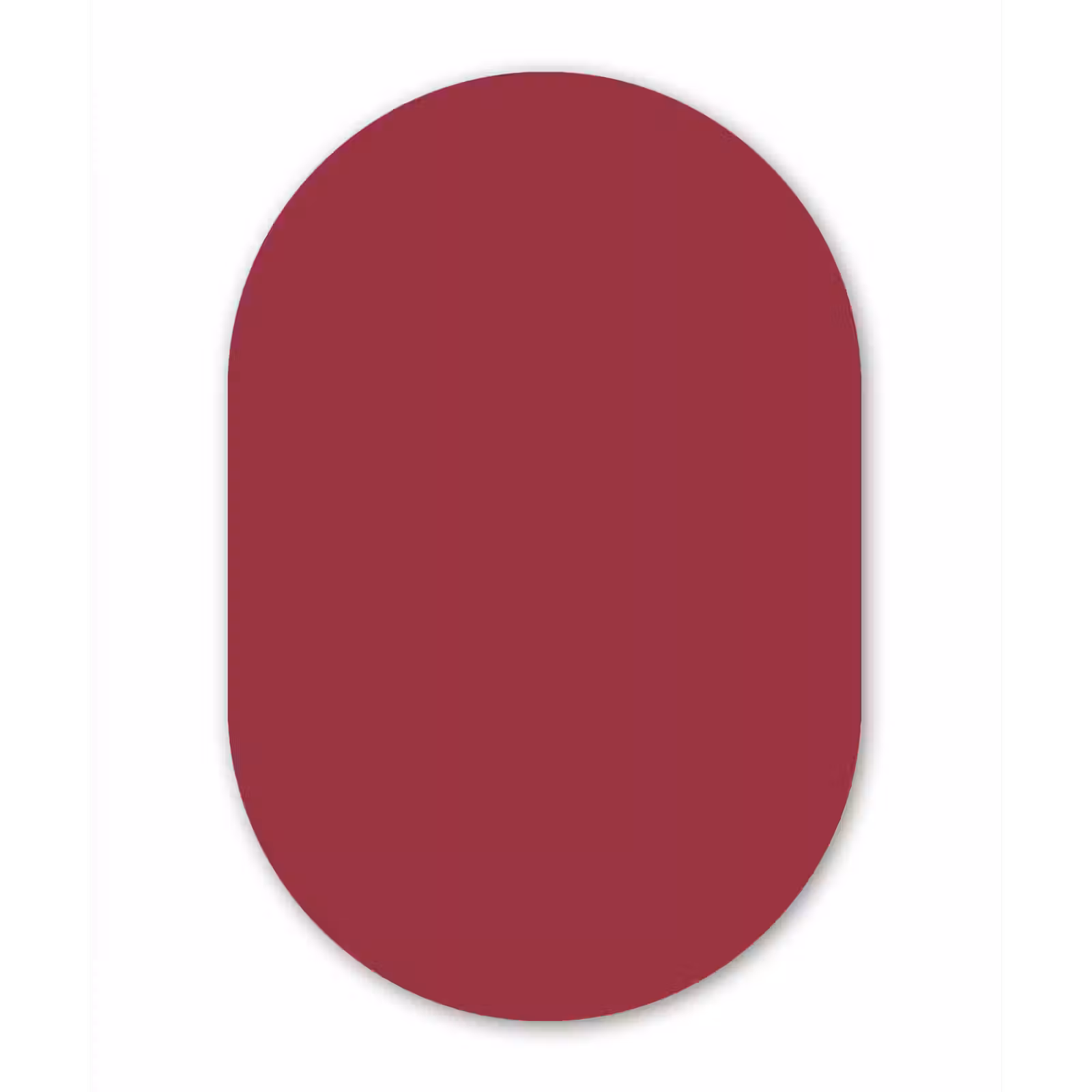 Muurovaal aluminium - Antique - Ruby - Rood — 1