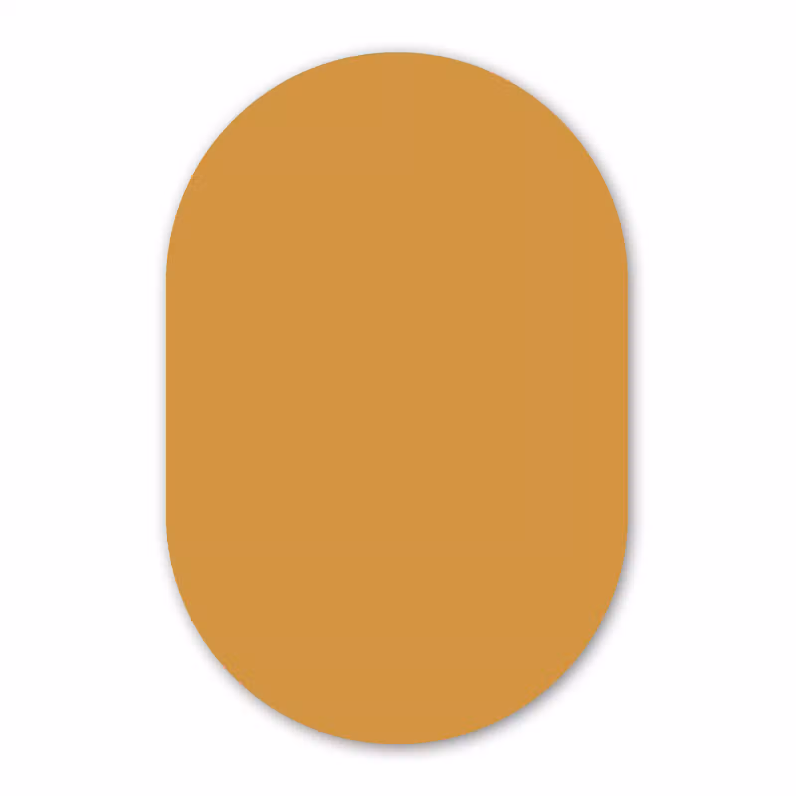 Muurovaal aluminium - Autumn - Mustard - Geel — 1