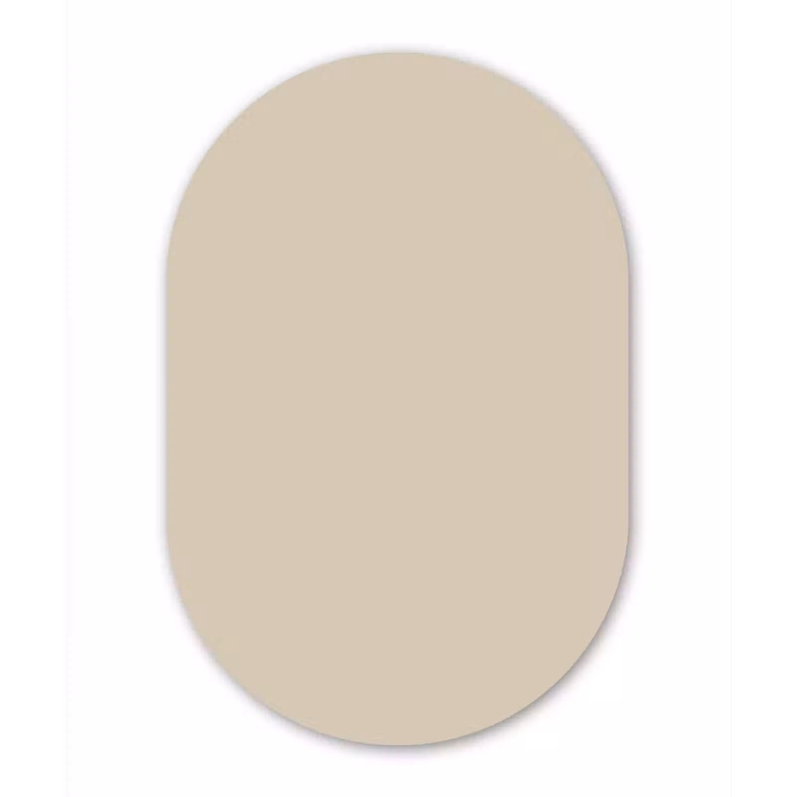 Muurovaal aluminium - Baked - Biscuit - Nude — 1