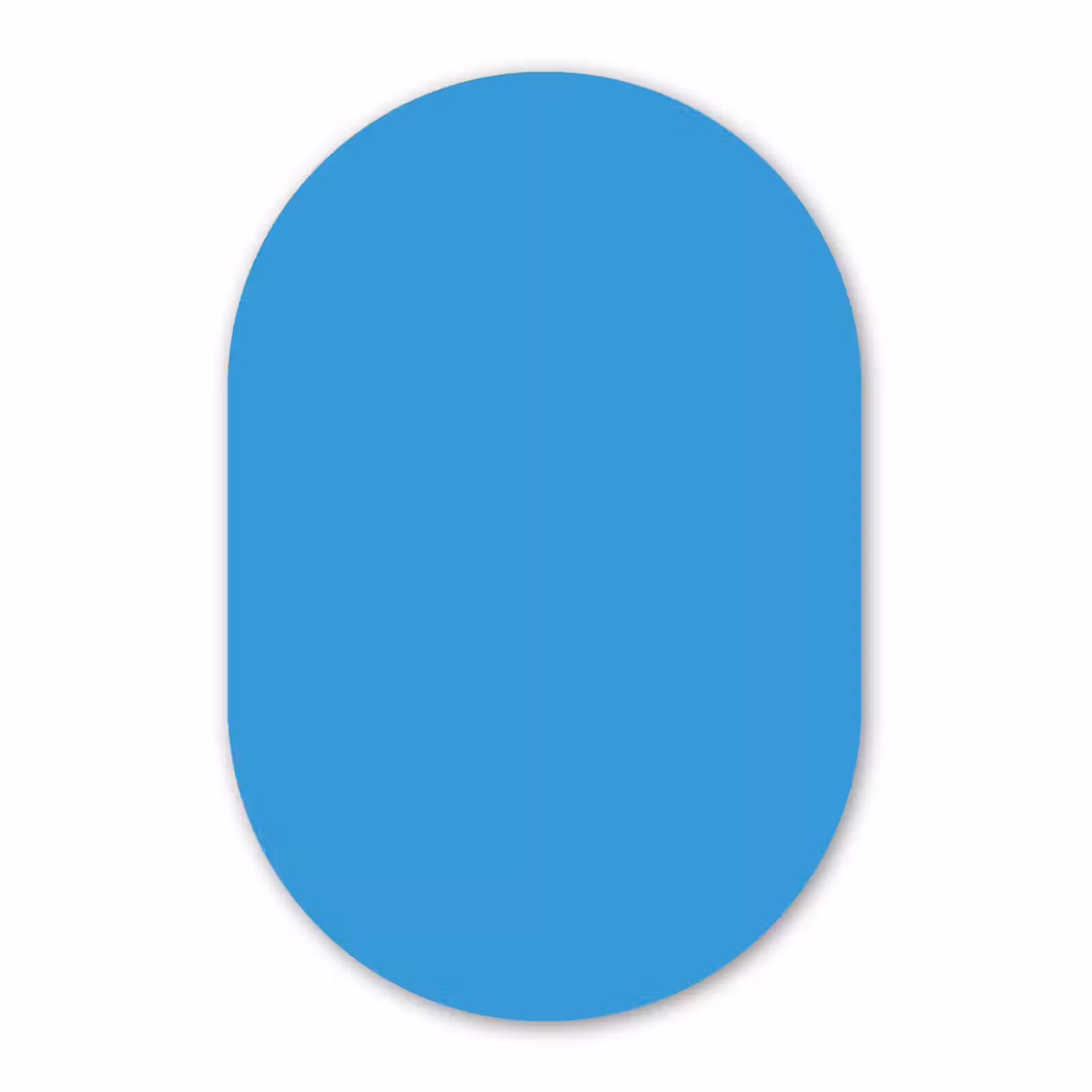 Muurovaal aluminium - Cerulean - Breeze - Blauw — 1