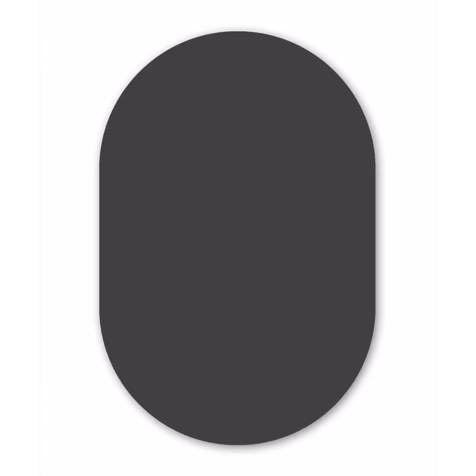 Muurovaal aluminium - Charcoal - Grijs- Grey — 1